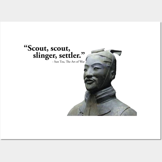 Civilization Sun Tzu Funny T-Shirt Wall Art by daviujin